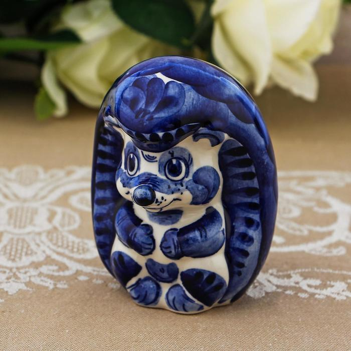 Сувенир «Еж», 9 см, гжель Сувенир «Еж», 9 см, гжель