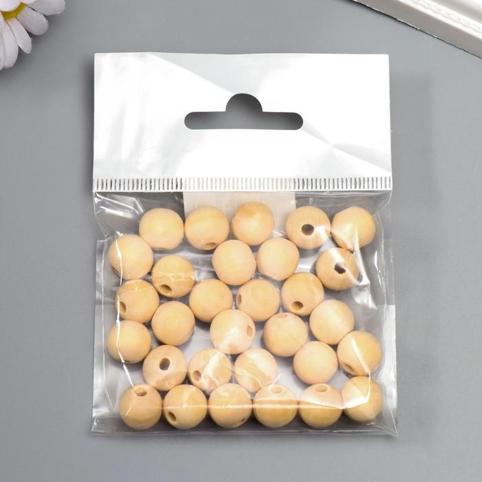 Бусины деревянные d=12 мм (набор 30 шт) без покрытия Бусины деревянные d=12 мм (набор 30 шт) без покрытия