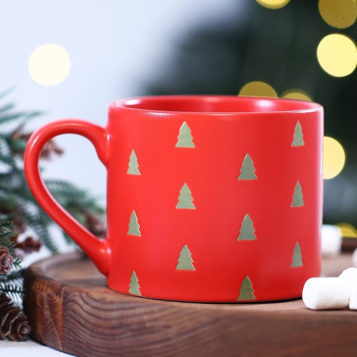 Новый год! Кружка керамическая «Новогодняя сказка», 320 мл, цвет красный