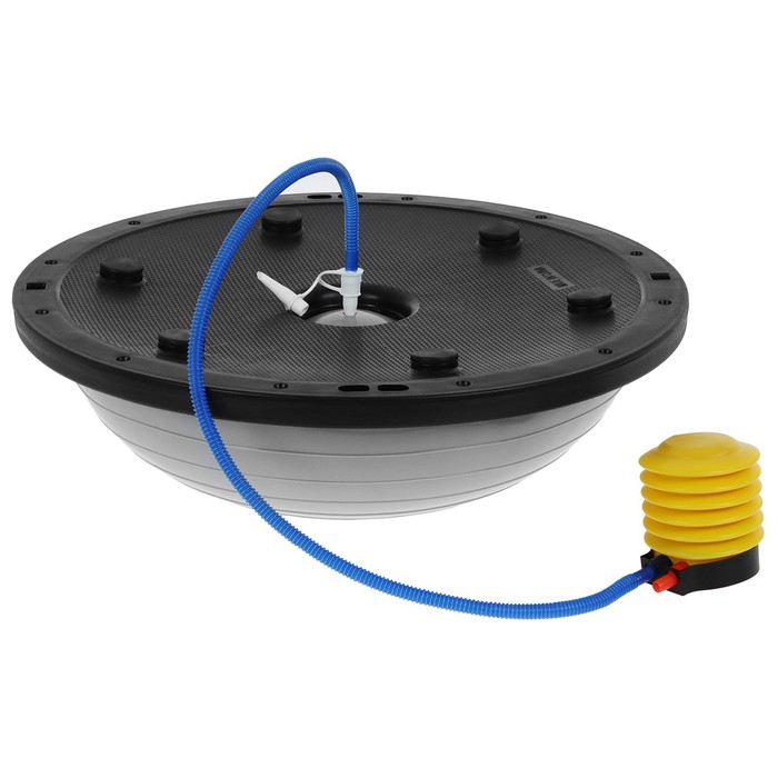 Полусфера BOSU гимнастическая ONLYTOP, с насосом, 58 х 25 см, цвет серый Полусфера BOSU гимнастическая ONLYTOP, с насосом, 58 х 25 см, цвет серый