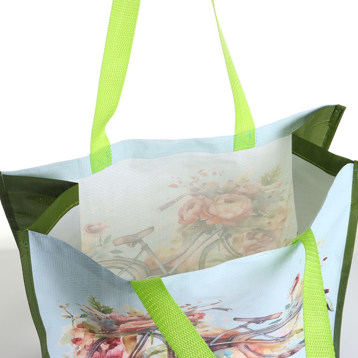 Сумка хозяйственная без застёжки, цвет разноцветный Сумка хозяйственная без застёжки, цвет разноцветный