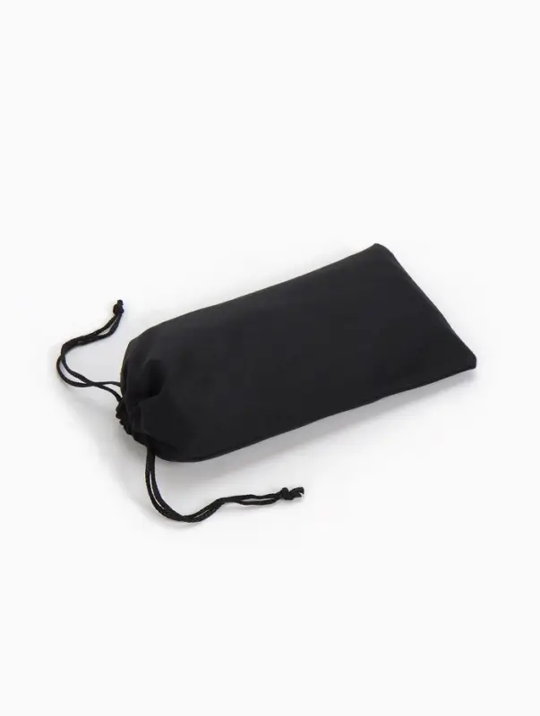 Чехол для очков на затяжке, длина 17.5 см, плотность 230 г/м², чёрный Чехол для очков на затяжке, длина 17.5 см, плотность 230 г/м², чёрный