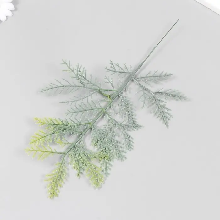 Декор для творчества "Ветка туи" зелёная 33 см