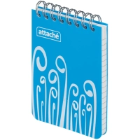 Блокнот А7,пласт обл,80л, ATTACHE FANTASY,голуб