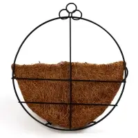 Кашпо настенное d=20 см, с кокосовым вкладышем