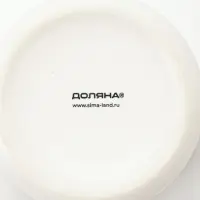 Кружка новогодняя Доляна &laquo;Снеговик&raquo;, 380 мл, фарфор, белая