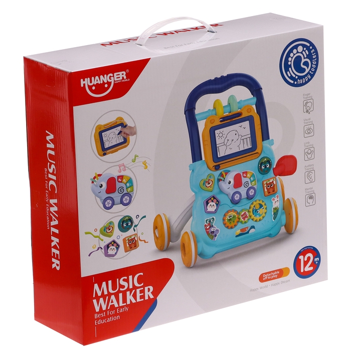 Каталка-ходунки «Весело гуляем», световые, звуковые эффекты Каталка-ходунки «Весело гуляем», световые, звуковые эффекты