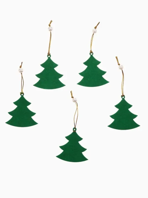 Набор ёлочных украшений Набор ёлочных украшений "Ёлочки" 5 шт