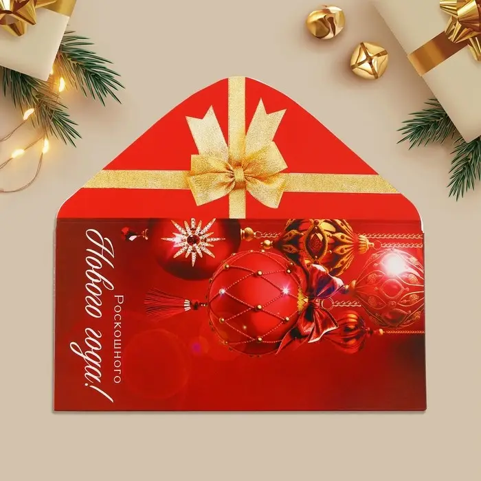 Конверт для денег «Роскошного Нового года!», 16.5×8 см Конверт для денег «Роскошного Нового года!», 16.5×8 см