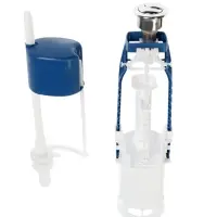 Арматура для смывных бачков "УКЛАД" - 2, с нижней подводкой 1/2", двухкнопочная, хром