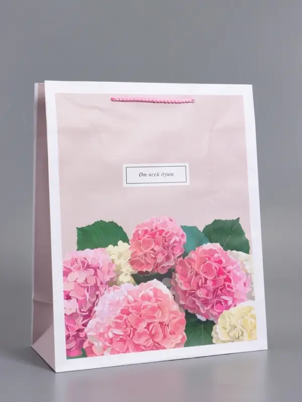 Пакет подарочный "От всей души" ламинированный 26 х 12 х 32 см