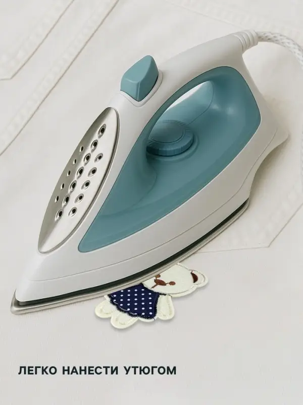 Термоаппликация &laquo;Мишка&raquo;, 10.5&times;7 см, бежевая