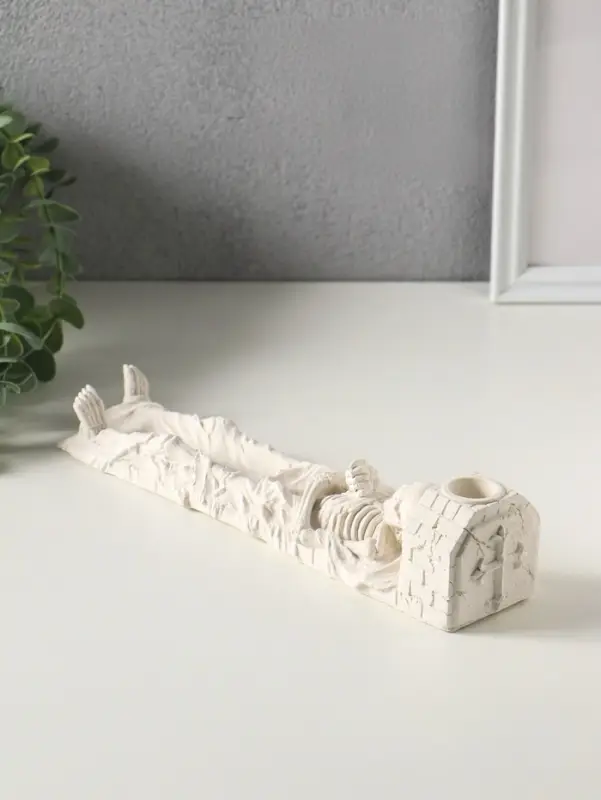 Подставка для благовоний, под свечу &laquo;Вечность&raquo;, 26&times;5&times;5 см, гипс