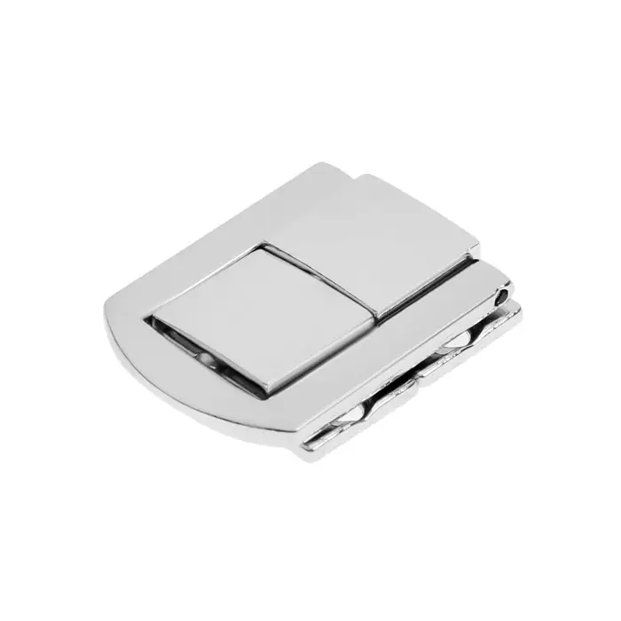 Замок-защелка на ящик ZM01, 3.2×2.5 см, цвет хром