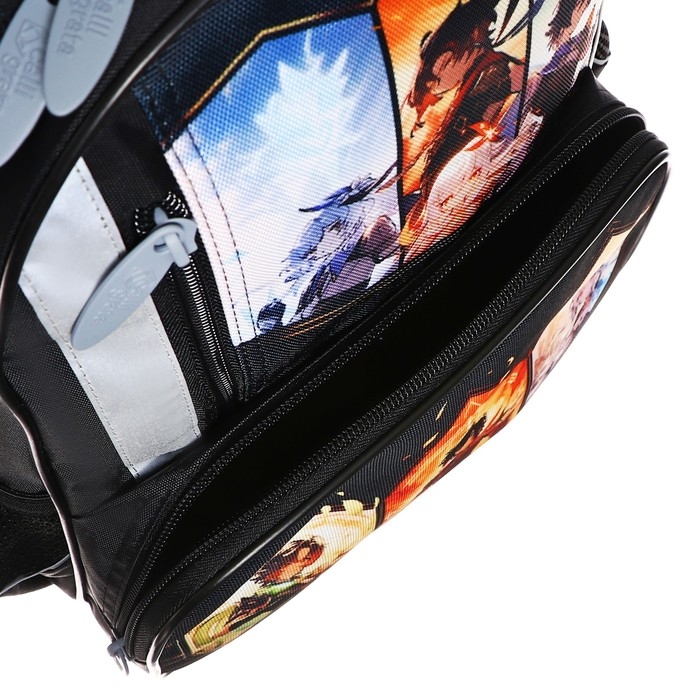 Рюкзак школьный, 37 х 26 х 13 см, эргономичная спинка, Calligrata ОРТ  Рюкзак школьный, 37 х 26 х 13 см, эргономичная спинка, Calligrata ОРТ "Аниме игра"