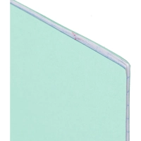 Тетрадь  в зеленом офсете 12л., клетка, штука, внутр.блок 100% белизна