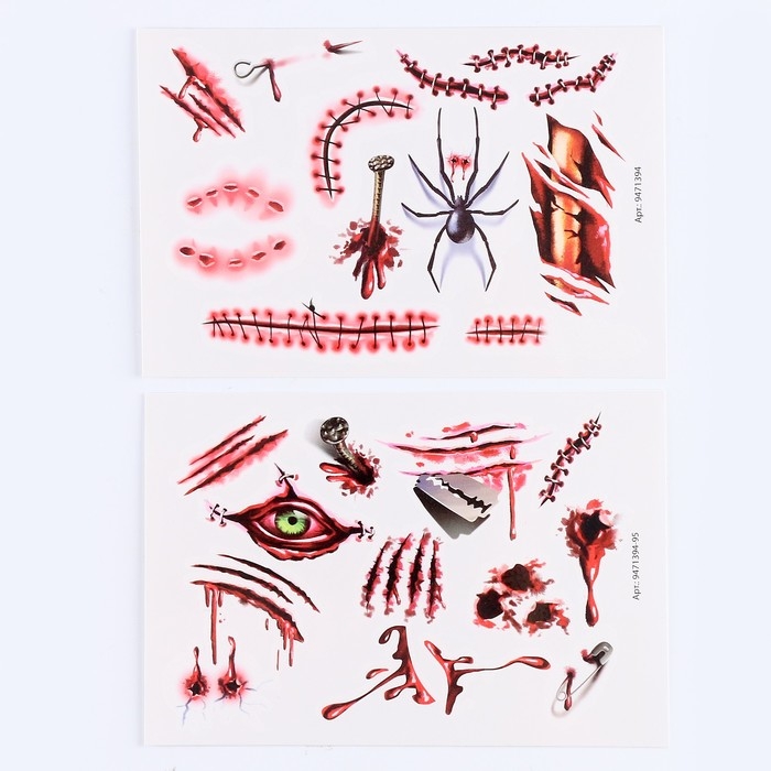 Набор для творчества «Тату. Хэллоуин. Шрамы»
