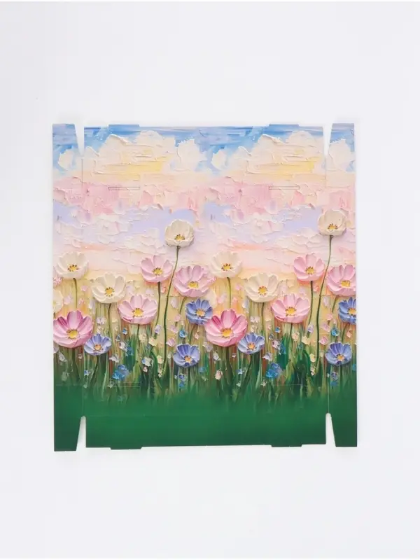 Коробка складная &laquo;Цветочный луг&raquo;, 31 х 25,6 х 16 см