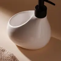 Дозатор для мыла SL Home Drop, с подставкой для губки, 450 мл, белый