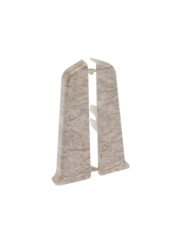 Торцевые заглушки для плинтуса &laquo;Деконика&raquo;, пара, 70 мм, цвет 547 лофт светло-серый