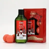 Winter Melody Набор Magical warm winter Гель д/душа, 300 мл и бомбочки для ванны, 4х40 гр,