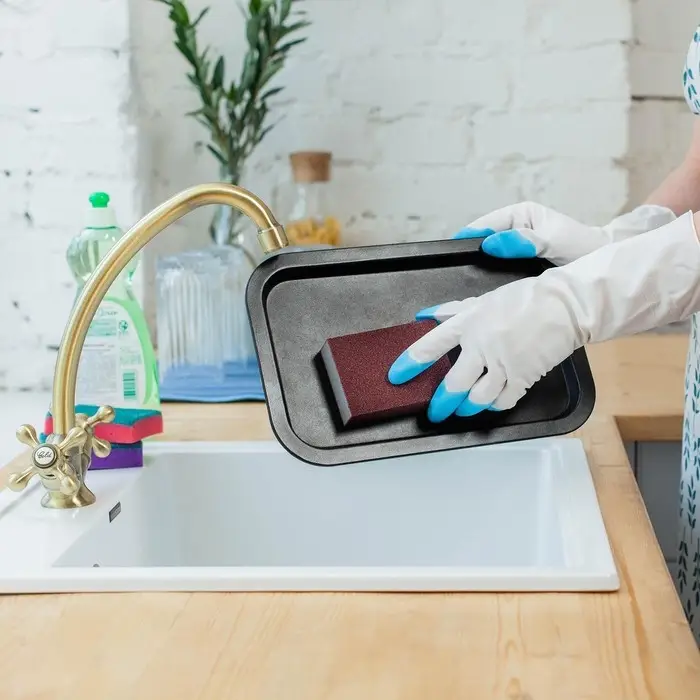 Губка для посуды Raccoon «Чудо-губка», чистящая, 10×7×2.5 см Губка для посуды Raccoon «Чудо-губка», чистящая, 10×7×2.5 см