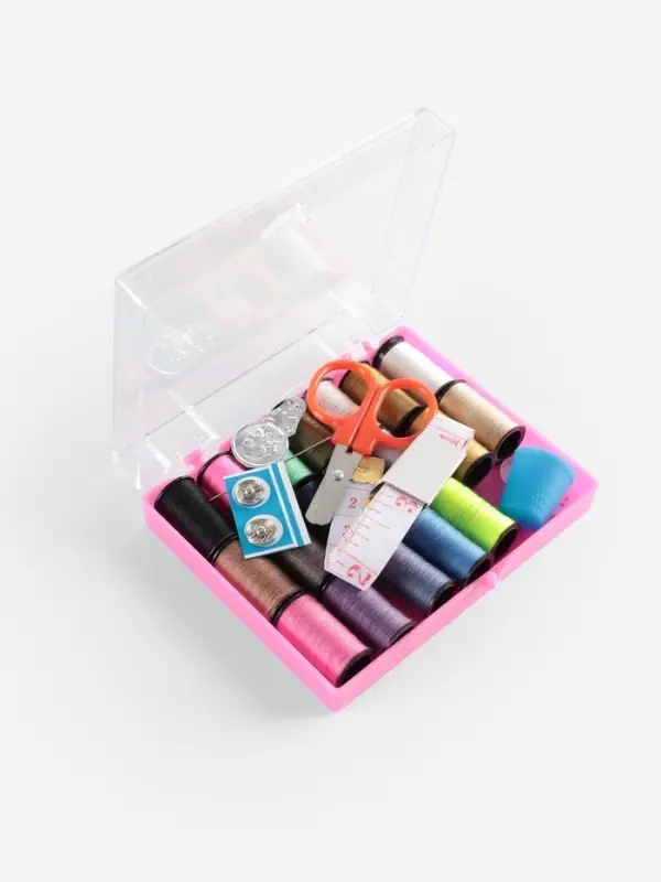 Швейный набор, 29 предметов, в пластиковой коробке, 10.5&times;8&times;2.5 см, МИКС