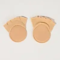 Полустельки с открытыми пальцами, 9.5 см, пара, бежевые