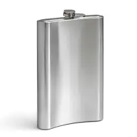 Фляжка Мастер К &laquo;Гигант&raquo;, 1.92 л, подарочная, 64 oz, нержавеющая сталь, серебристая
