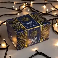 Гирлянда &laquo;Нить&raquo; 10 м, IP44, УМС, тёмная нить, 100 LED, свечение тёплое белое, 220 В