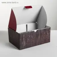 Коробка подарочная новогодняя складная &laquo;Тепла и уюта&raquo;, 22&times;15&times;10 см, Новый год