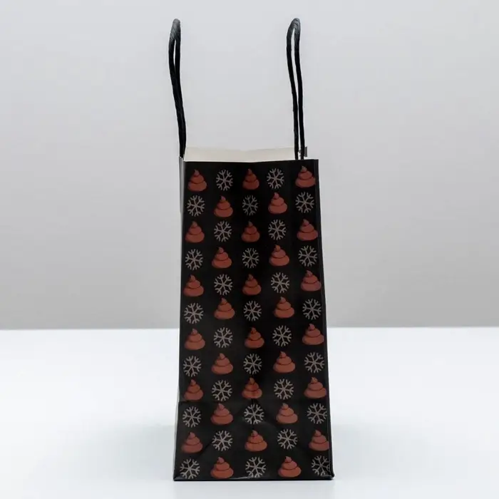 Пакет подарочный новогодний «Кто плохо себя вёл», 22 х 22 х 11 см