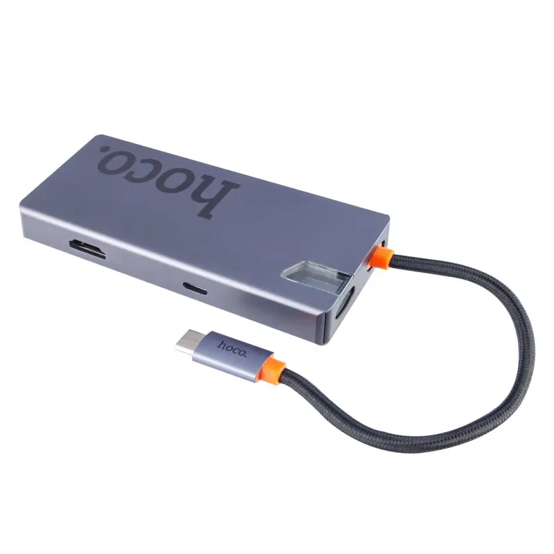 HUB Type-C 6 в1 (3 USB3.0 +HDMI +USB-C PD + SD/TF) Baseus black WKQX050001