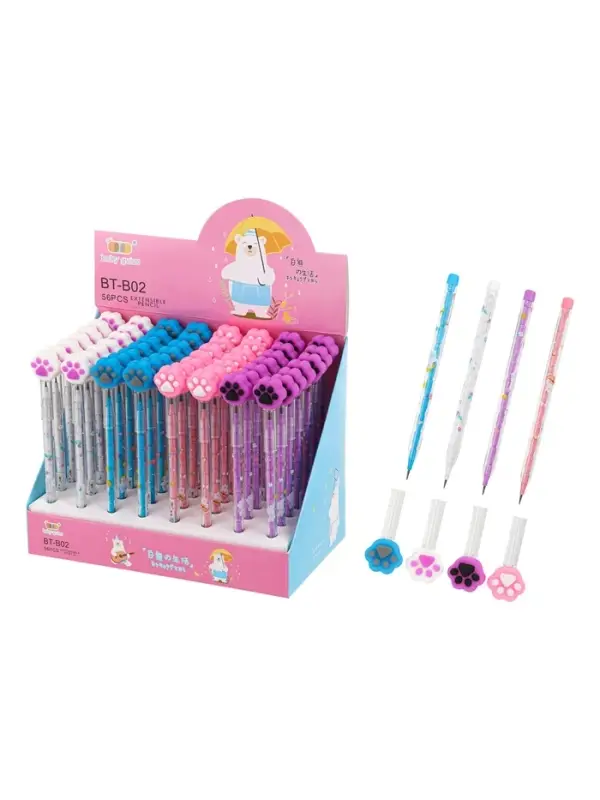 Карандаш-прикол секционный Calligrata &laquo;Лапка&raquo;, НВ, МИКС