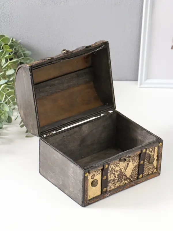 Шкатулка для украшений &laquo;Сундук. Ярмарка&raquo;, дерево, 20&times;15&times;15.5 см