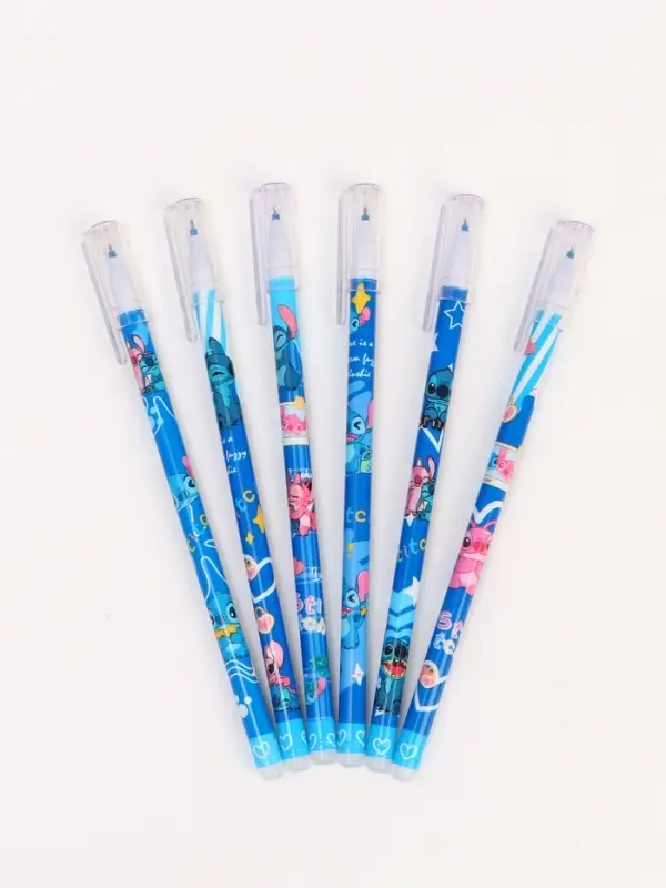 Ручка пиши-стирай с колпачком Ручка пиши-стирай с колпачком "Стич", синяя паста 0.5 мм