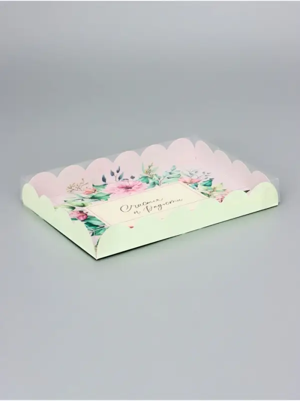 Коробка для печенья, «Счастья», 22×15×3 см Коробка для печенья, «Счастья», 22×15×3 см