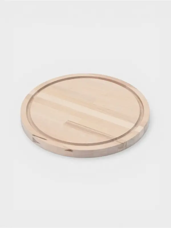 Доска разделочная круглая Доляна &laquo;Фортуна&raquo;, d=25 см, толщина 1.8 см, дерево берёза