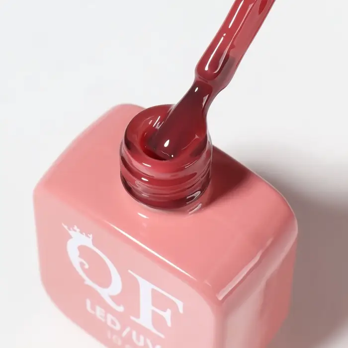 Гель лак для ногтей, камуфлирующий, трехфазный, 10 мл, LED/UV, красный (11)