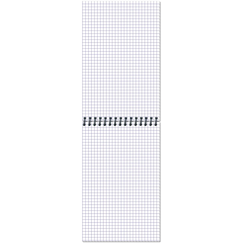 Блокнот МИКРОВЕЛЬВЕТ- А5 50л. спираль, зеленый, клетка 40шт