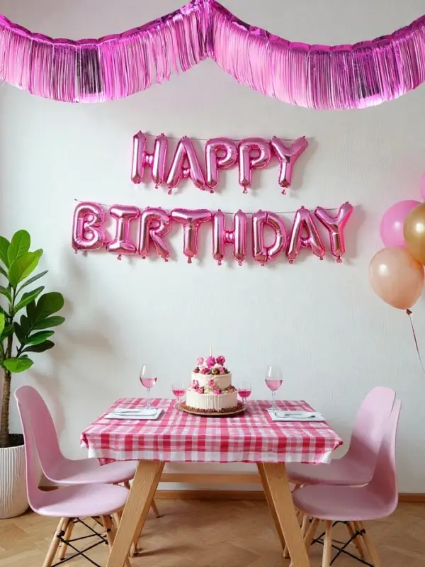 Гирлянда "Дождик" 3 метра с липким краем, цвет фиолетовый