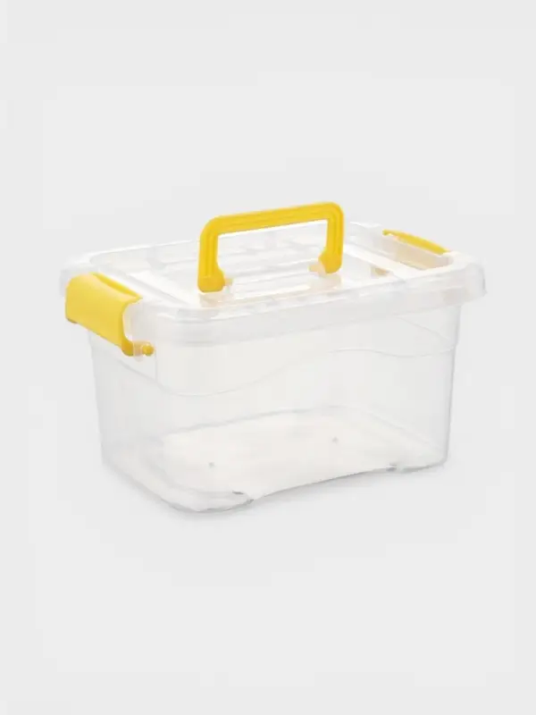Контейнер для хранения, 20&times;15&times;11 см, крышка с ручкой на защёлке, МИКС