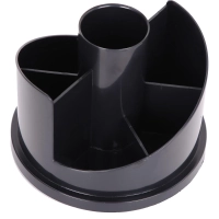 Набор настольный Deli E38251A 17 предметов черный вращающийся