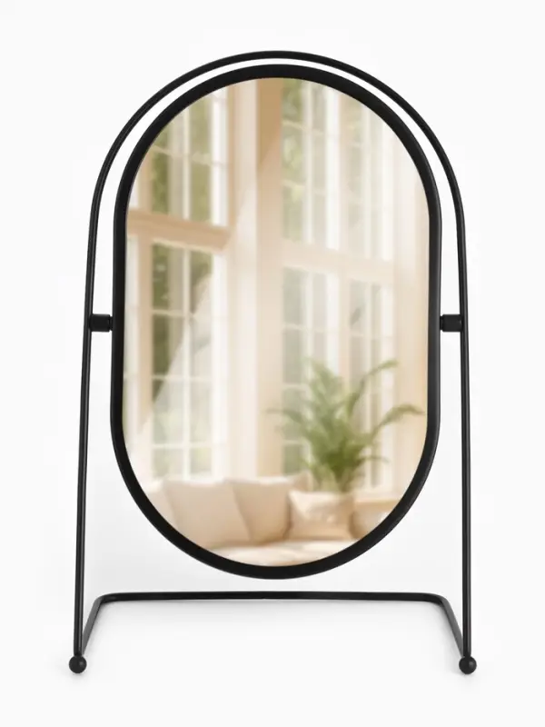 Зеркало настольное &laquo;PREMIUM MIRROR&raquo;, зеркальная поверхность 17.5&times;26.5 см, цвет чёрный