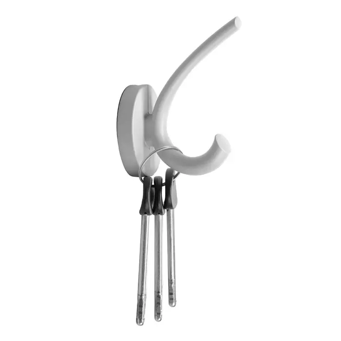 Крючок мебельный CAPPIO USUAL, двухрожковый, цвет лунный серый