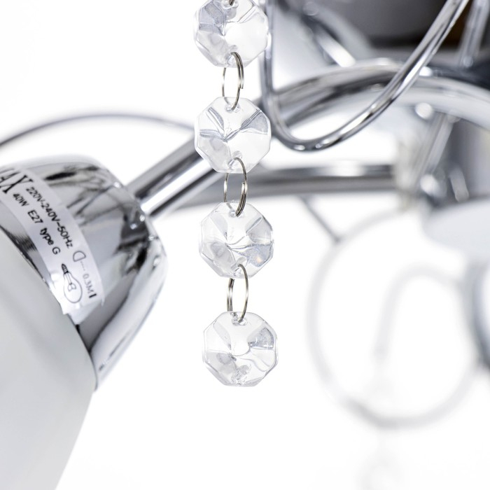 Люстра Люстра "Адель" 5x40Вт E27 хром 54х52х17 см