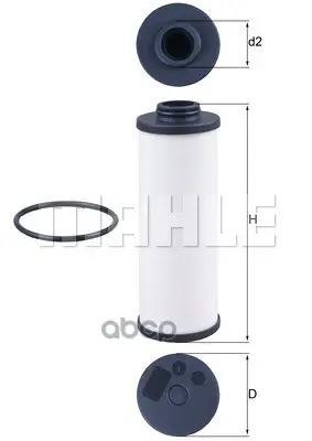 фильтр гидравлический Mahle/Knecht арт. HX186D