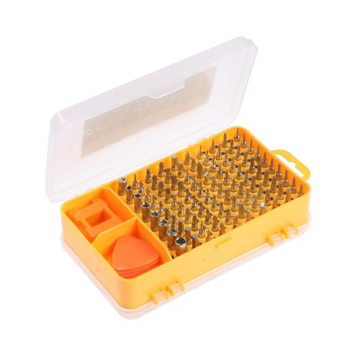 Набор для точных работ ТУНДРА, в кейсе, с адаптерами и магнитайзером, 111 предметов Набор для точных работ ТУНДРА, в кейсе, с адаптерами и магнитайзером, 111 предметов