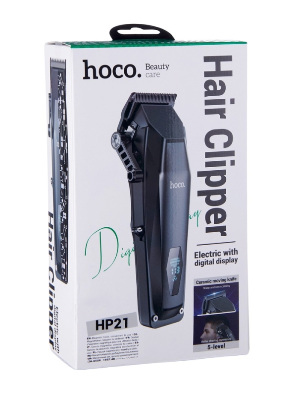 Машинка для волос Hoco HP21, черная Машинка для волос Hoco HP21, черная