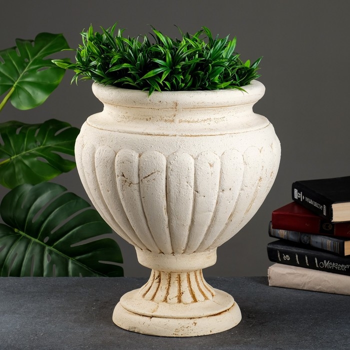 Вазон  Вазон "Юлий" бежевый, 10л / 33х40х33см